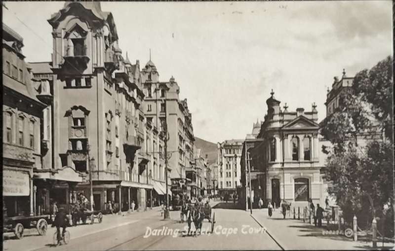 Antique Post card - Cape Town - Darling Street