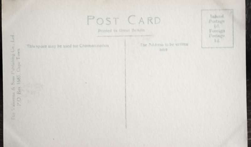 Antique Post card - Cape Town - University building