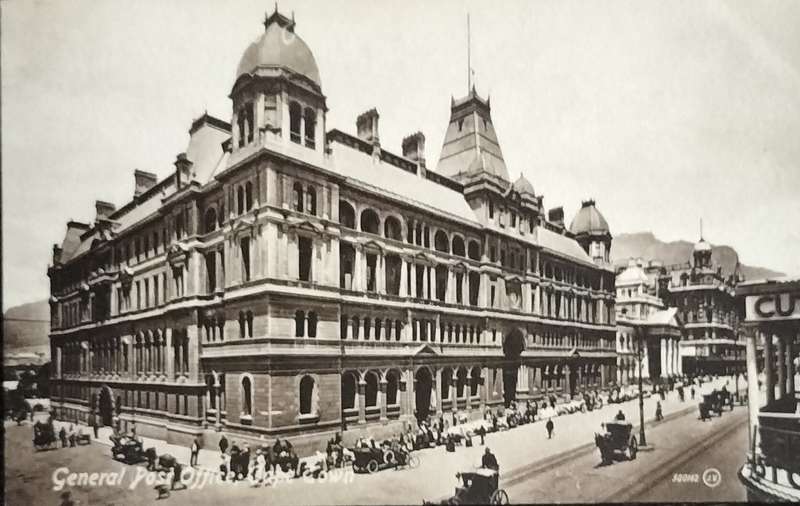 Antique Post card - Cape Town - General post office