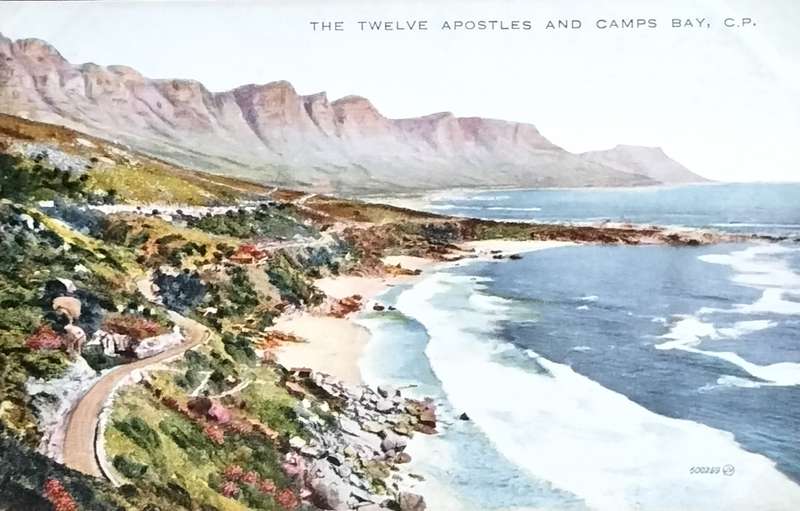 Antique Post Cards - South Africa - Twelve Apostles and Camps Bay