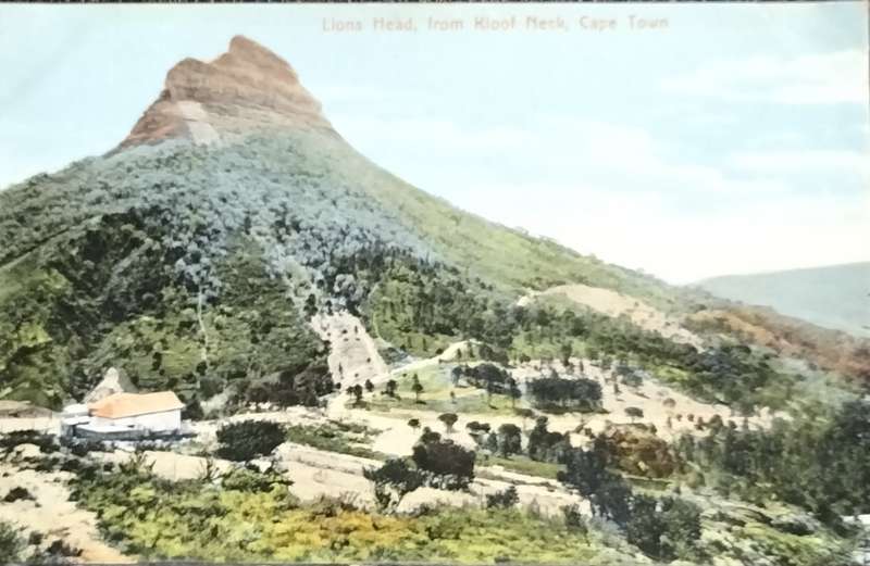 Antique Post Cards - South Africa - Lions Head from Kloof Neck