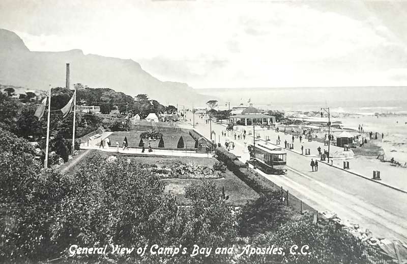 Antique Post Cards - South Africa - General view of Camps Bay and Apostels