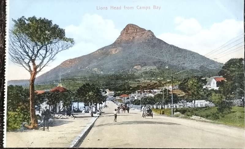 Antique Post Cards - South Africa - Lions Head from Camps Bay