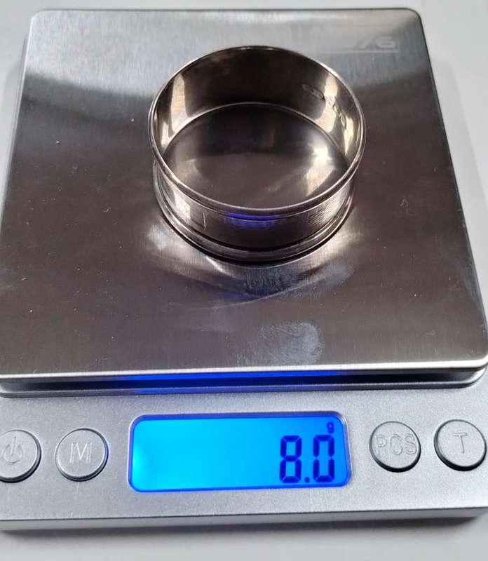Antique Birmingham Silver serviette ring 8.0g (8)