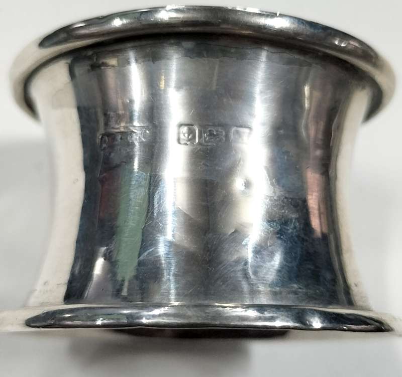 Antique Birmingham Silver serviette ring 15.5g (17)