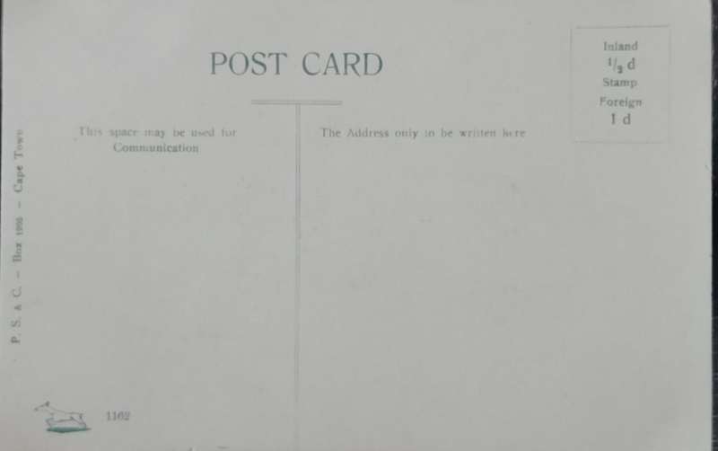 Vintage Post card - South Africa - Ontheberg
