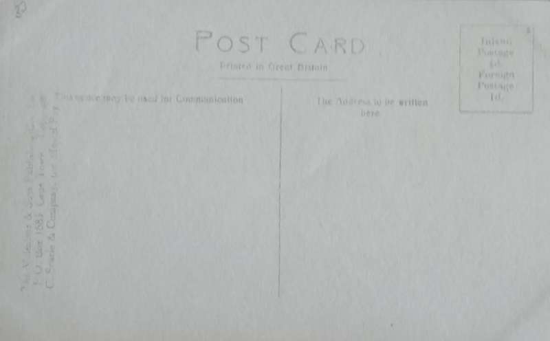 Vintage Post card - South Africa - George Oudtshoorn railroad