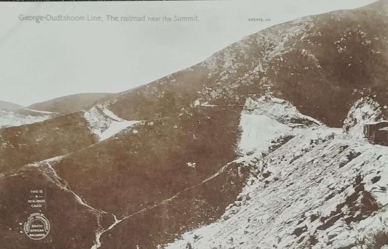 Vintage Post card - South Africa - George Oudtshoorn railroad