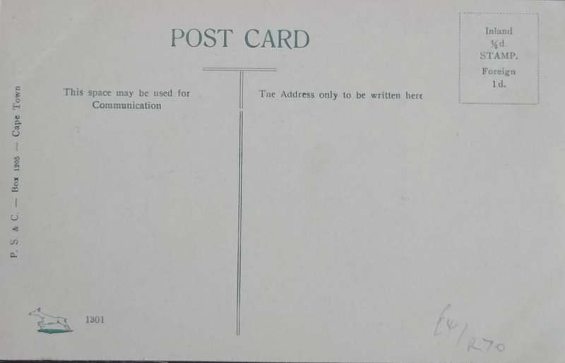 Vintage Post card - South Africa - Krugersdorp