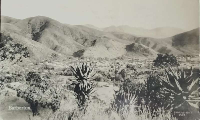 Vintage Post card - South Africa - Barberton