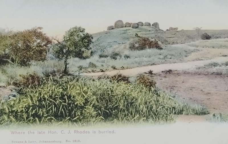 Vintage Post card - Rhodesia - Where Rhodes is burried