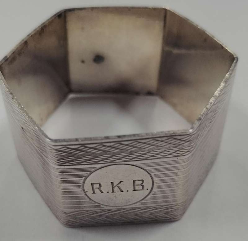 Birmingham silver napkin ring - 24g (6)