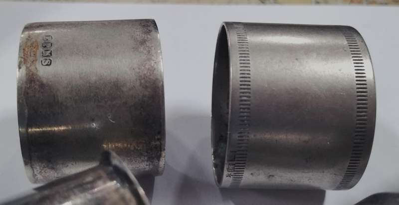 Selection of 8 EPSN napkin rings