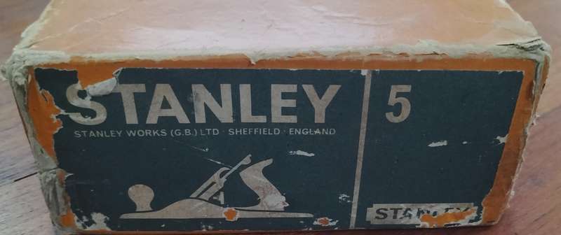 Vintage Stanley Wood Plane No 5 (Boxed)