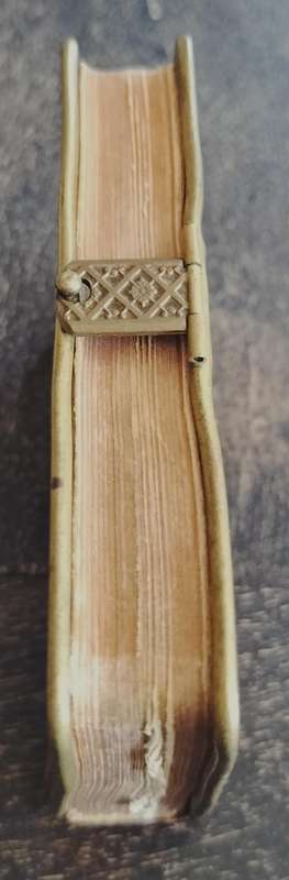 Small leather bound Psalmen Gezangen (Dutch song book)