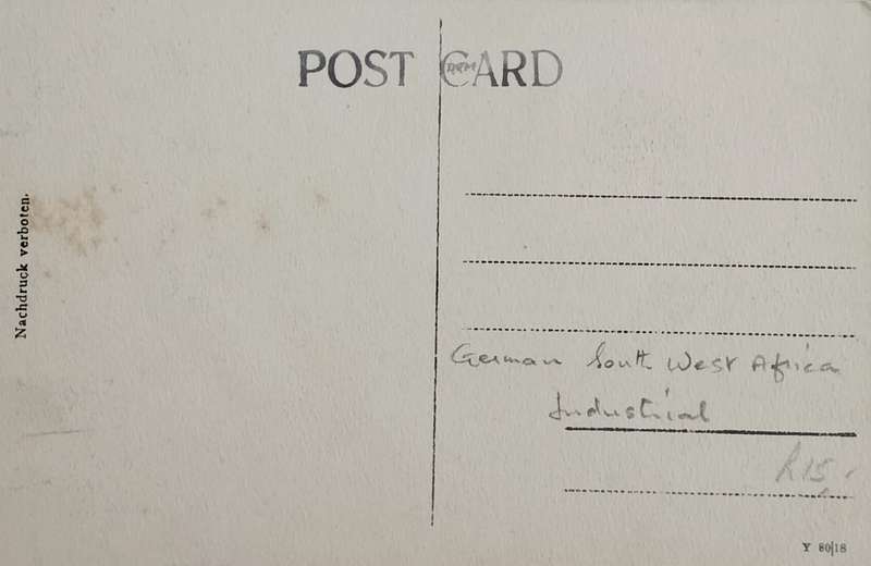 German South West Africa mining post card (Luderitzbucht)