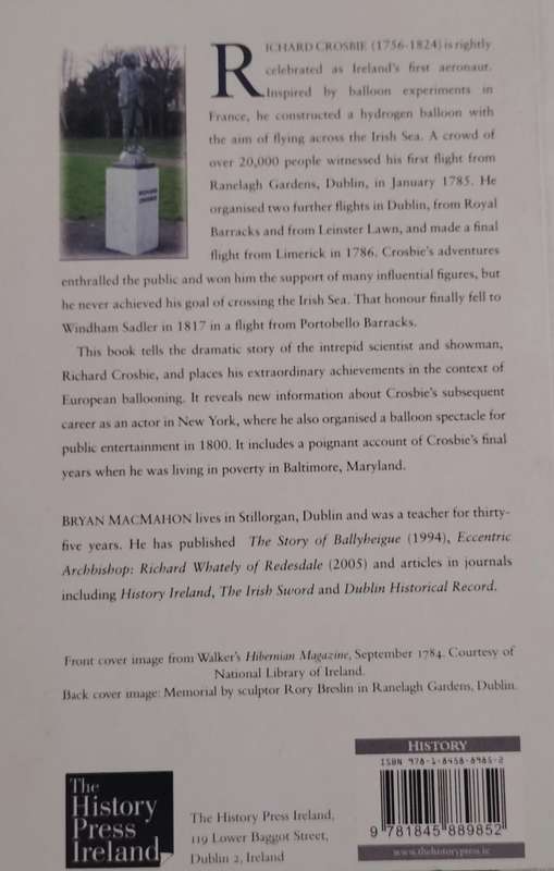 Ascend or die - pioneer of balloon flight - Richard Crosbie (Macmahon - 2010 - signed by author)