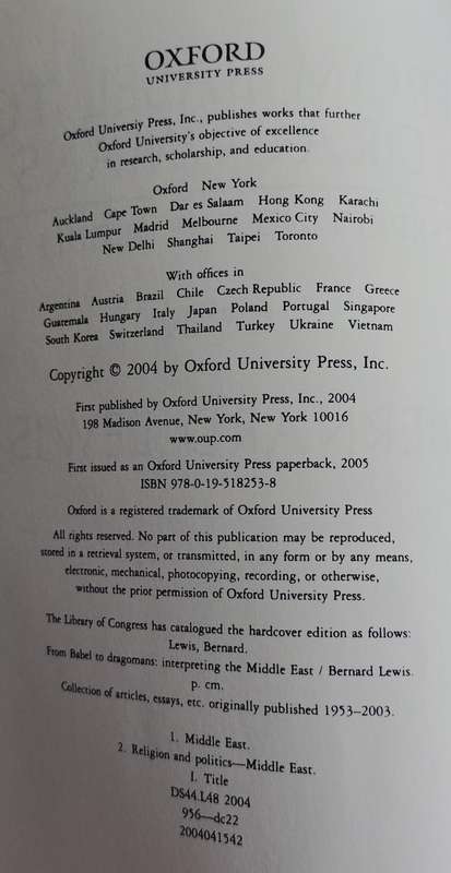 From Babel to Dragomans - Interpreting the middle east (Lewis - 2004)