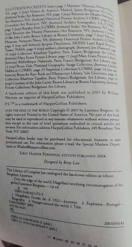 Over the edge of the world - Magellan's terrifying circumnavigation of the globe (Bergreen - 2003)