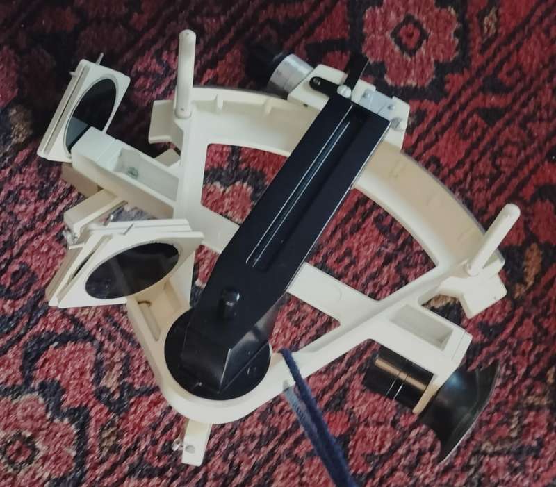 Vintage Freiberger yacht sextant (1980 - boxed). Maritime navigation. Brochure included