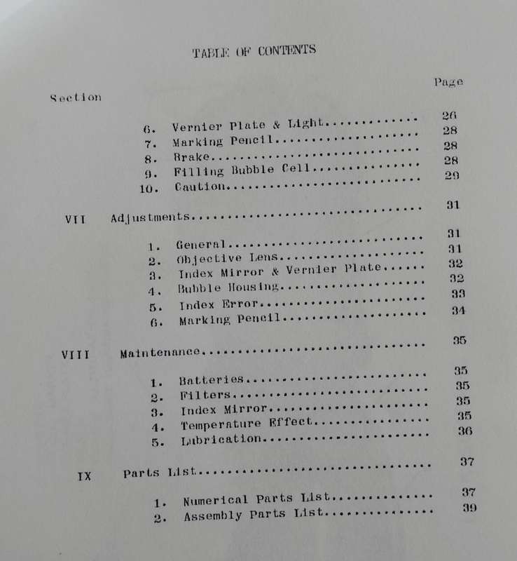 Link Bubble sextant Model A-12 (reprinted handbook 1942)