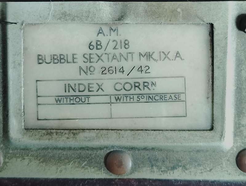 Boxed Bubble Sextant MK 1XA - World War 2 aircraft