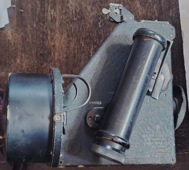 Boxed Bubble Sextant MK 1XA - World War 2 aircraft