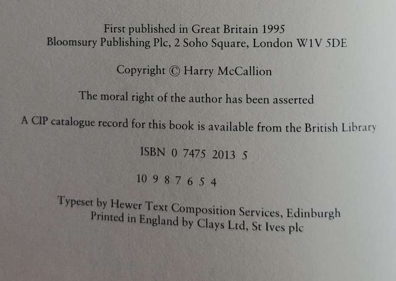 Killing Zone - A life in the Paras, the Recces, the SAS and the RUC (McCallion, 1995)