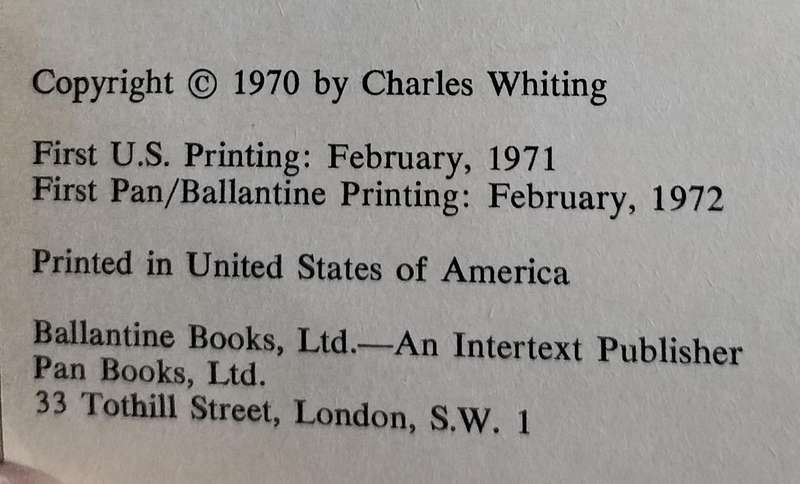 Battle of Ruhr pocket (Whiting 1972). The Pan/Ballantine illustrated history of WW2