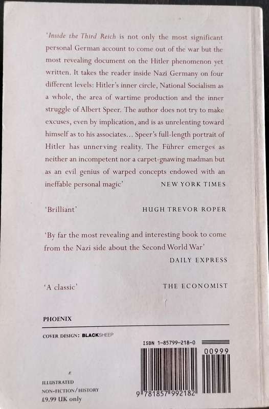 Inside the Third Reich - The classic account of Nazi Germany by Hitler's armaments minister (Speer)