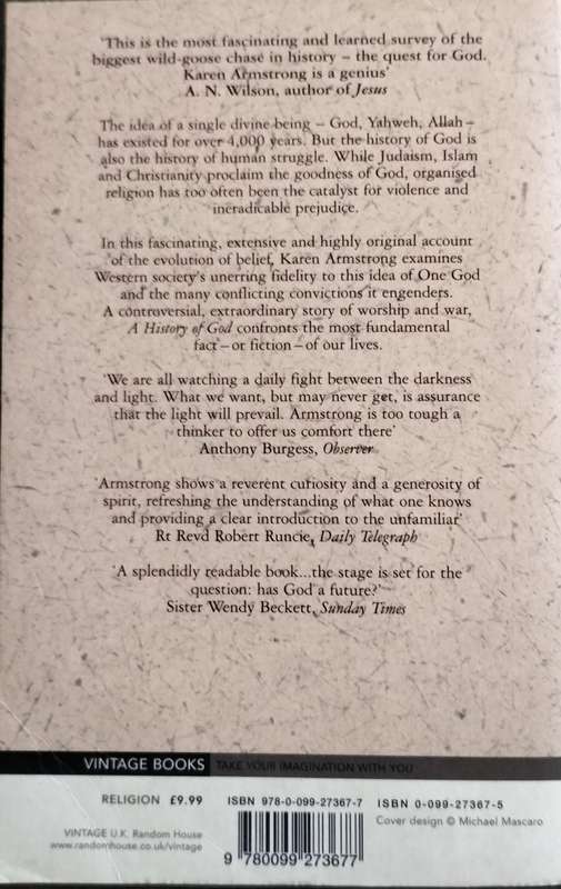A history of God (Karen Armstrong 1999)