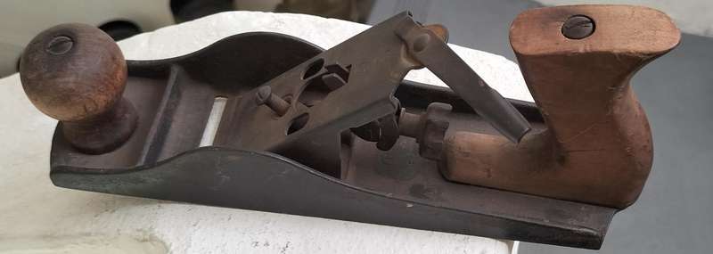 Vintage wood plane - Unusual - Carcass - Made in USA - No5?