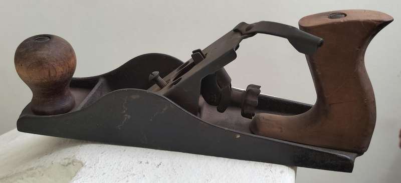 Vintage wood plane - Unusual - Carcass - Made in USA - No5?