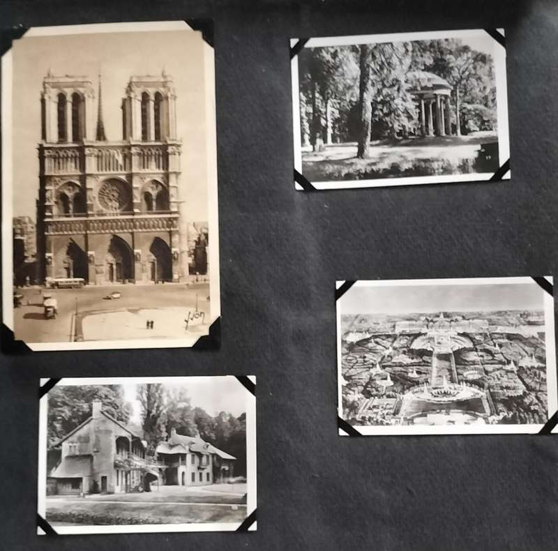 Destructed post card / photo album - European scenes (180+)