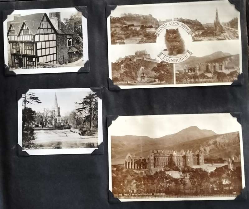 Destructed post card / photo album - European scenes (180+)