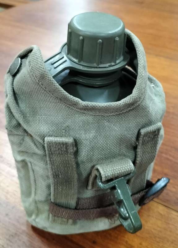 Vintage SANDF Army water bottle with steel inner