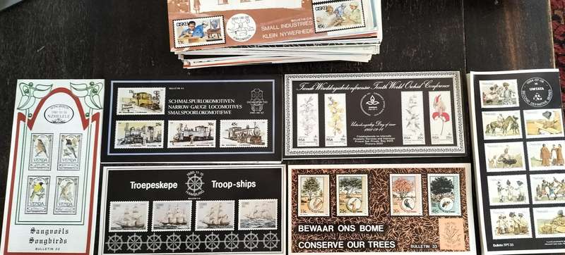 100 + Philatelic and Intersapa stamp order forms 1980s (RSA and Homelands)
