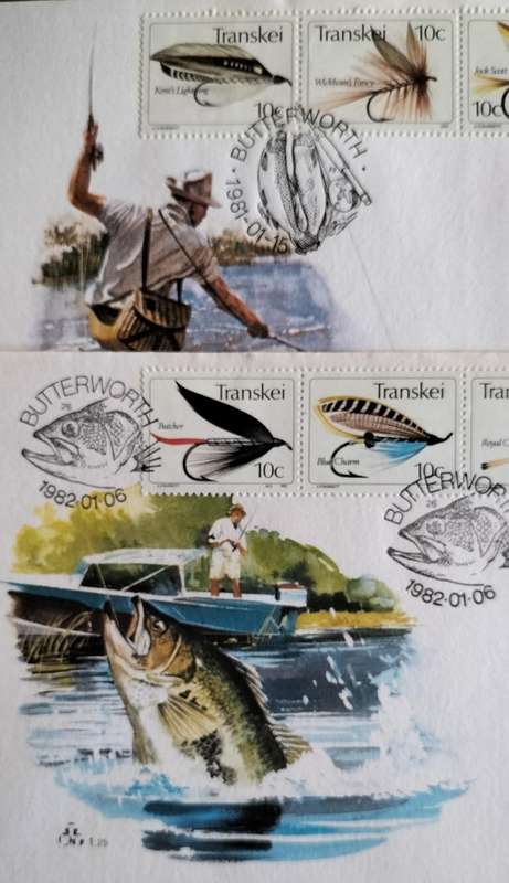 Flyfishing FDC (x 5) - Transkei