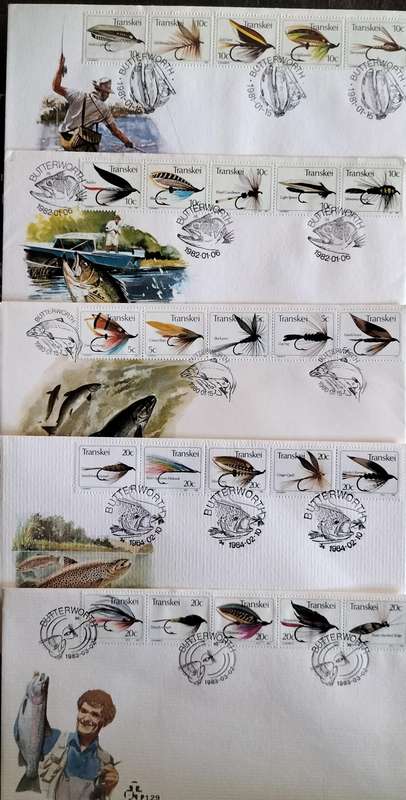 Flyfishing FDC (x 5) - Transkei