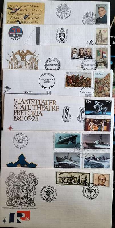 South Africa FDC (x 27) - series 3 & 4 mix