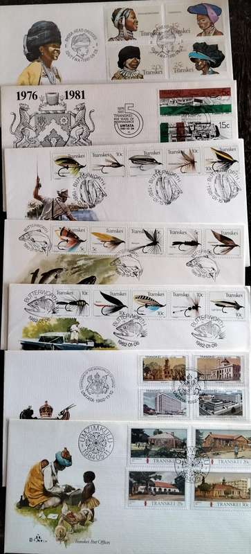 Transkei - FDC (x24). Series 1 and 2. Starting at 1.15