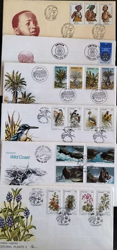 Transkei - FDC (x24). Series 1 and 2. Starting at 1.15