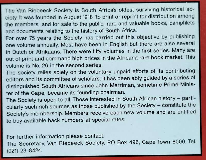 The war memoirs of Commandant Ludwig Krause 1899-1900 (Van Riebeeck Society #26)
