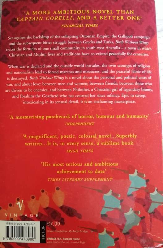 Birds Without Wings by Louis de Bernieres (Softback)