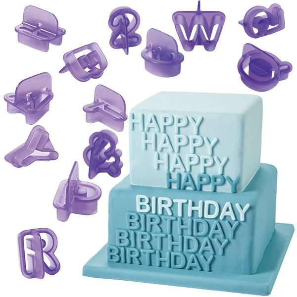 Purple Alphabet Cutter, For Baking