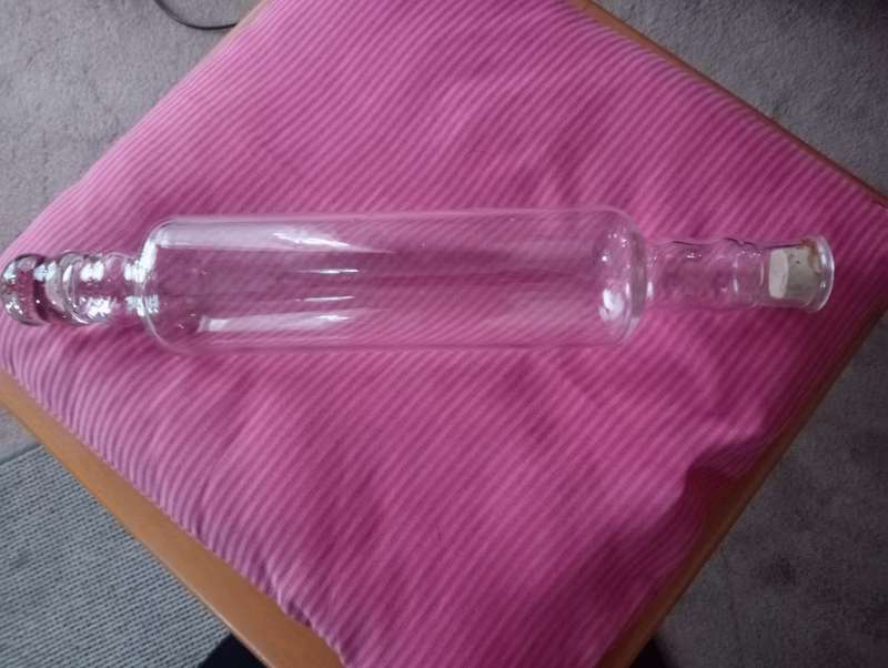 Antique Glass Rolling Pin Standard Size