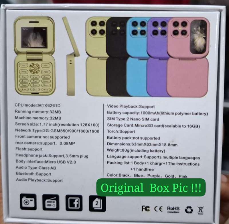 Mini Flip i17 Pro / iPhone 17 Pro Black