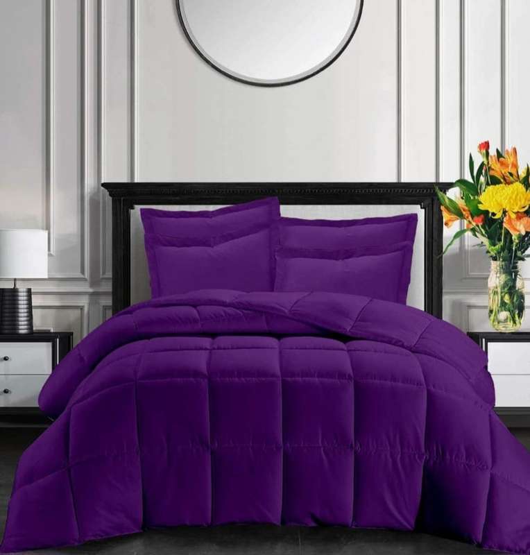 5pc Comforter Set Queen Rich Purple