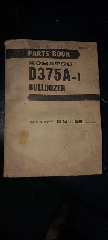 Komatsu Bulldozer D375A-1 Parts book