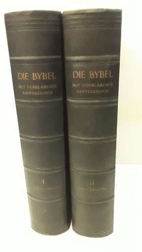 Book : Die Bybel deel 1 en 2  met verklarende aantekeninge 1958